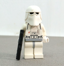 Lego Star Wars Storm Trooper Mini Figure Snow Trooper White Hands with B... - £7.11 GBP