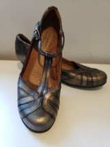 Cobb Hill Rockport Angelina Shoe Metallic Bronze Size 8 Rockabilly Comfort  - £63.41 GBP