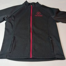 VTG Spyder CHRIS LOCURTO Men's L Black Full-Zip Embroidered Logo Fleece Jacket image 12
