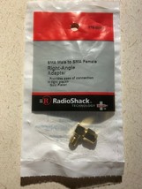 Radioshack 278-0010 Sma Male To Sma Female RIGHT-ANGLE Adapter Gold Plated New - $10.98