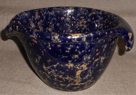 Bennington Potters Blue Agate Pattern 1 1/2 Qt Batter Bowl Made In Vermont - £31.64 GBP