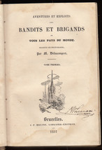 1834 Aventures et exploits des bandits et brigands Charles Macfarlane Travel - £131.53 GBP
