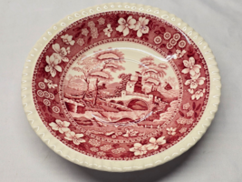 Vintage SPODE 5.875&quot; Replacement Dessert Saucer TOWER PINK - Single - En... - $186.12 MXN