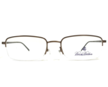 Brooks Brothers Eyeglasses Frames BB414 1219 Brown Rectangular 52-18-140 - £60.55 GBP