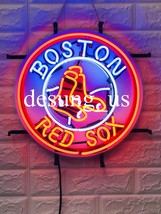 New Boston Red Sox Logo Light Neon Sign 16&quot; with HD Vivid Printing - £131.08 GBP