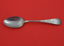 Dorothy Q by Lunt Sterling Silver Serving Spoon brite-cut w/ flowers 8 1/4&quot; - £102.06 GBP