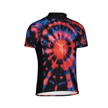 NWT Primal Tie Dye Deep Blue Men&#39;s Sport Cut Cycling Jersey XL - $56.95