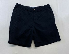 Cherokee Men&#39;s Khaki Shorts Size Large Black Cotton Flat Front - $7.92