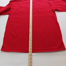 MV Sport TITUS MOUNTAIN Spellout Men's Red Cotton Shirt Long Sleeve Size Large image 13