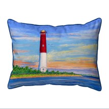 Betsy Drake Barnegot Lighthouse Extra Large Zippered Pillow 20x24 - £63.69 GBP