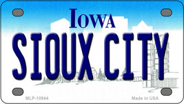 Sioux City Iowa Novelty Mini Metal License Plate Tag - £11.95 GBP