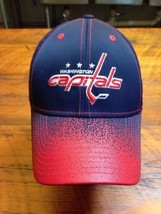 Authentic Reebok Washington Capitals NHL Hockey Red Blue Baseball Cap Hat S-M - £16.01 GBP