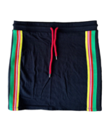 Zara Trafaluc Women&#39;s Mini Skirt Side Colorful Stripes Size S Black - £7.77 GBP
