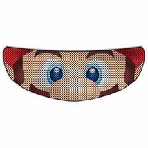 Super Mario Bros Perforated Motorcycle Helmet Visor Tint Shield Sticker ... - $22.95