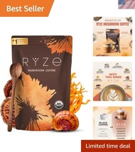 Organic RYZE Mushroom Coffee with 6 Adaptogens for Energy &amp; Focus - 30 S... - $60.50