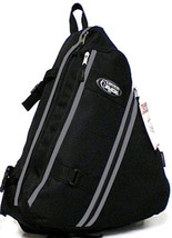 Messenger Sling Body Bag Backpack BLACK Day Bag Shoulder Cross Body Hiking 303 - £19.82 GBP