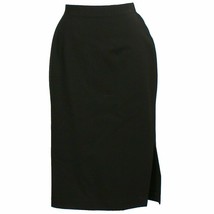 Eileen Fisher Black Viscose Stretch Ponte Side Vent Pencil Skirt S - £77.80 GBP