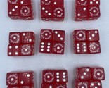 36 Dice Fabulous Las Vegas Clear Red Dice for Craps Casino Gambling Poker - $21.28