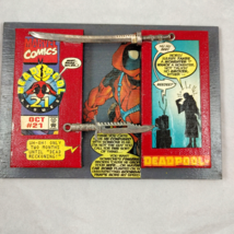 Marvel Comics Deadpool Wall Plaque Oct #21 Memorabilia and Sword and Knife - $9.49