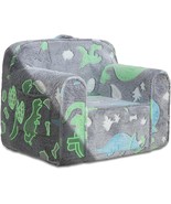 Comfy Toddler Chair Kids Chair,Toddler Foam Chair,Kids Armchair, Glow Dino - $77.93