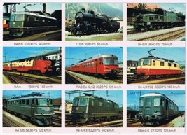 Postcard Swiss Locomotives Switzerland Multi View - £3.01 GBP