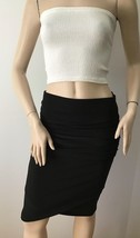 NEW Frank Lyman Collection Ruched Black Pencil Skirt (Size 6) - £39.92 GBP