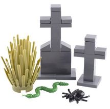 Halloween Scene Gifts Mini Bricks Toys For Kids Cemetery Tombstone Pumpk... - $6.88