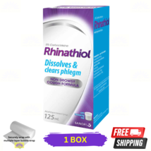 1 X Rhinathiol Dissout &amp; Soulage Flegme Toux Sirop 125ml - $33.42