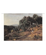 View Near Volterra Artist Corot National Gallery of Art DC Painting Post... - £3.98 GBP