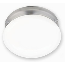 Portfolio 9-in W Brushed nickel Flush Mount Light ENERGY STAR - $32.88