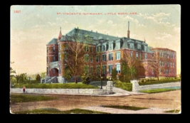 Postcard Little Rock Arkansas ST Vincents Infirmary Antique 1910s Posted Divided - £9.03 GBP