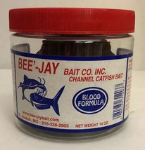 Bee-Jay Catfish DoughBait, Blood, 14 oz Jar-RARE-Brand New-SHIPS N 24 HOURS - £10.16 GBP