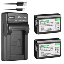 Kastar Battery (X2) &amp; Slim USB Charger for NP-FW50 and Sony Alpha 6300 Alpha 650 - £28.20 GBP