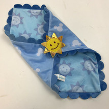 MICKEY MOUSE Disney BABIES Blue SUN Yellow REPLACEMENT Blanket RUFFLE Wrap - £9.46 GBP