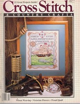 Cross Stitch &amp; Country Crafts Jan/Fed 1989 22 Projects Wheat Weaving - $14.84
