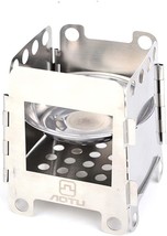 Aotu Airoka Foldable Camping Stove Stainless Steel Stove Outdoor Activities Wood - £30.05 GBP