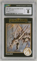 RARE 2 CGC 8 Gold Border 1991 AD&amp;D TSR RPG Card #251 Clyde Caldwell Fantasy Art - £39.56 GBP