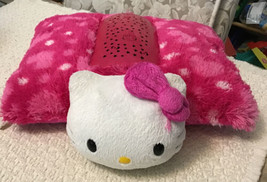Dream Lites Hello Kitty Pink Pillow Pets Plush Night Light Projector - Works!!! - £16.61 GBP
