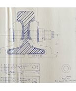 1952 Railroad Bangor Aroostook Continuous Insulated Joint Blueprint H37 ... - $101.24