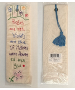 Vintage Russ Berrie Company Embroidered Bookmark Mothers Day Theme New O... - £11.72 GBP