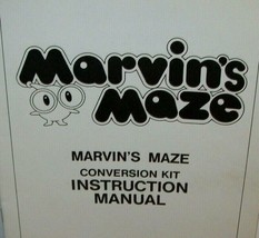 Marvins Maze SNK Arcade Manual Original 1983 Video Game Service Instruct... - £31.68 GBP