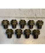 9 Qty of Brass Bulkhead Hex Fittings 1-5/8&quot; Long 21mm Thread 32mm Hex (9... - $1,467.54 MXN