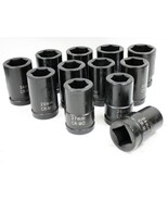 12 pcs 1&quot; Dr. Metric  Impact Socket Set CR-MO  6 Point Impact Socket 24m... - €50,77 EUR