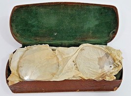 WW2 Hawaiian Leather Glasses Case W/Variety Of Different Colored Lenses ... - $46.71