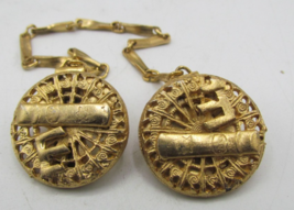 Vintage Gold Tone Talit Holder. Judaica Israel - $564.52 MXN