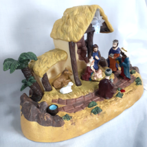 Gemmy Manger Scene Narrated Musical Lighted Tells Story Of Jesus Birth Christmas - £28.45 GBP