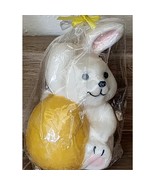 4&quot; Vintage Easter Bunny With Egg Decorative Candle NOS - €6,13 EUR