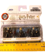 Nano Metalfigs 3 Figures 4cm Harry Potter Hermione Granger Ron Weasley D... - £10.37 GBP