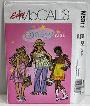 McCalls Sewing Pattern M5311 Girls Size 7-10 Sassy Dress Pants - $6.89