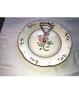 Vintage Stangl Colonial Rose Handled Serving Plate  Mint - £12.52 GBP